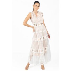 Blair White Lace Maxi Dress